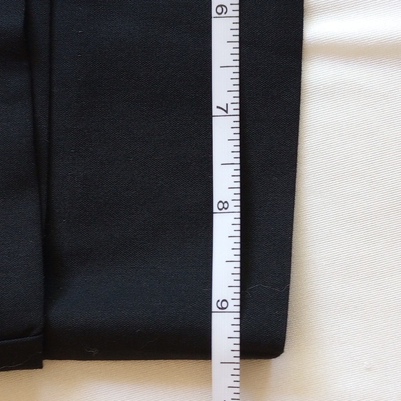 Energie Gold Sixty Straight Leg Slacks Pants 34 Black Silver D-Ring Trim - Picture 10 of 10